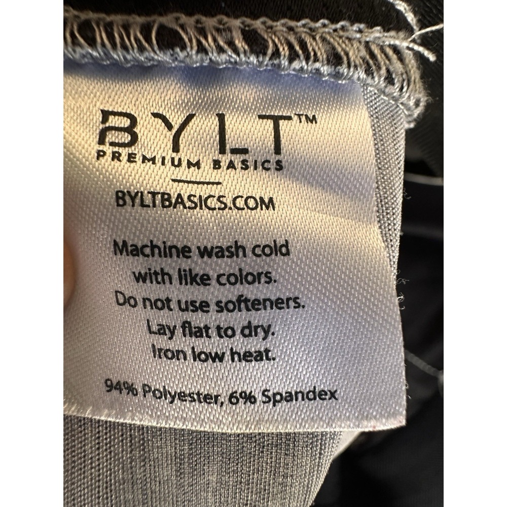 BYLT Mens Kinetic Shorts L Gray Chino Stretch Golf Performance Active - Picture 8 of 8
